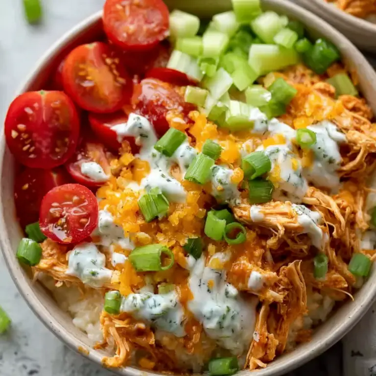 High Protein Buffalo Ranch Chicken Bowl – Creamy & Low Carb – Clara's ...