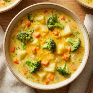 Creamy Broccoli Potato Cheese Soup That Feels Like a Warm Hug - Recipe Image