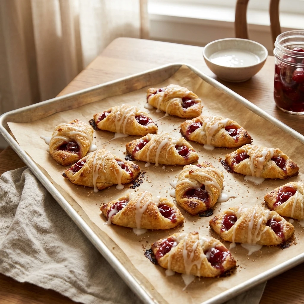 Easy Cherry Pie Bites Everyone Will Devour 🍒 - Recipe Image