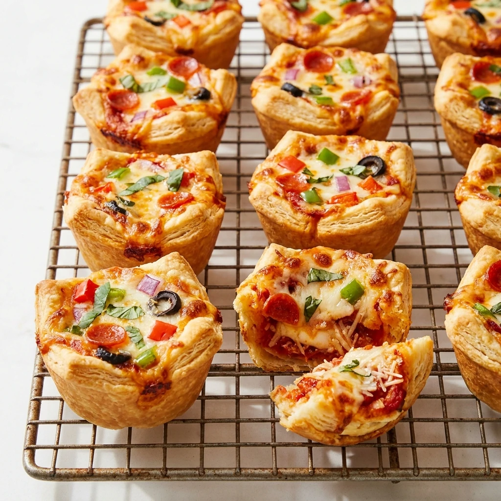 Pizza Cupcakes That Are Crispy, Cheesy & So Easy to Make - Recipe Image