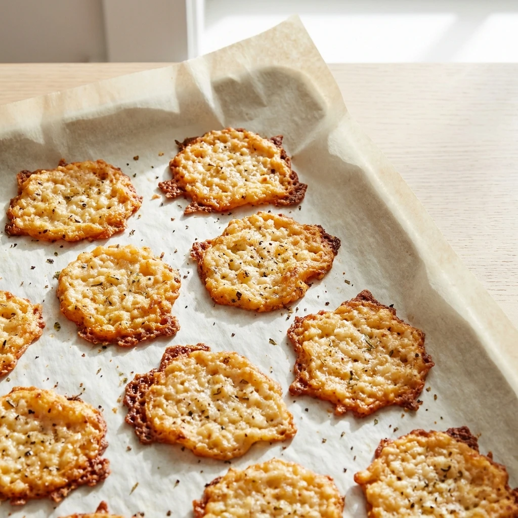 Crispy Cottage Cheese Chips That Are Addictively Crunchy - Recipe Image