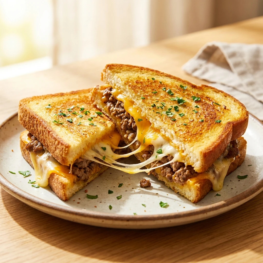 Ultimate Cheesy Ground Beef Melt for Easy Weeknight Dinners - Recipe Image