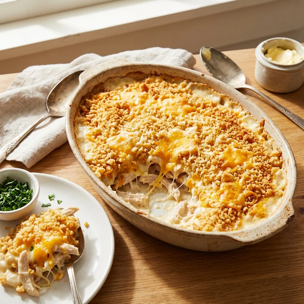 Million Dollar Chicken Casserole That’s Pure Comfort Food - Recipe Image