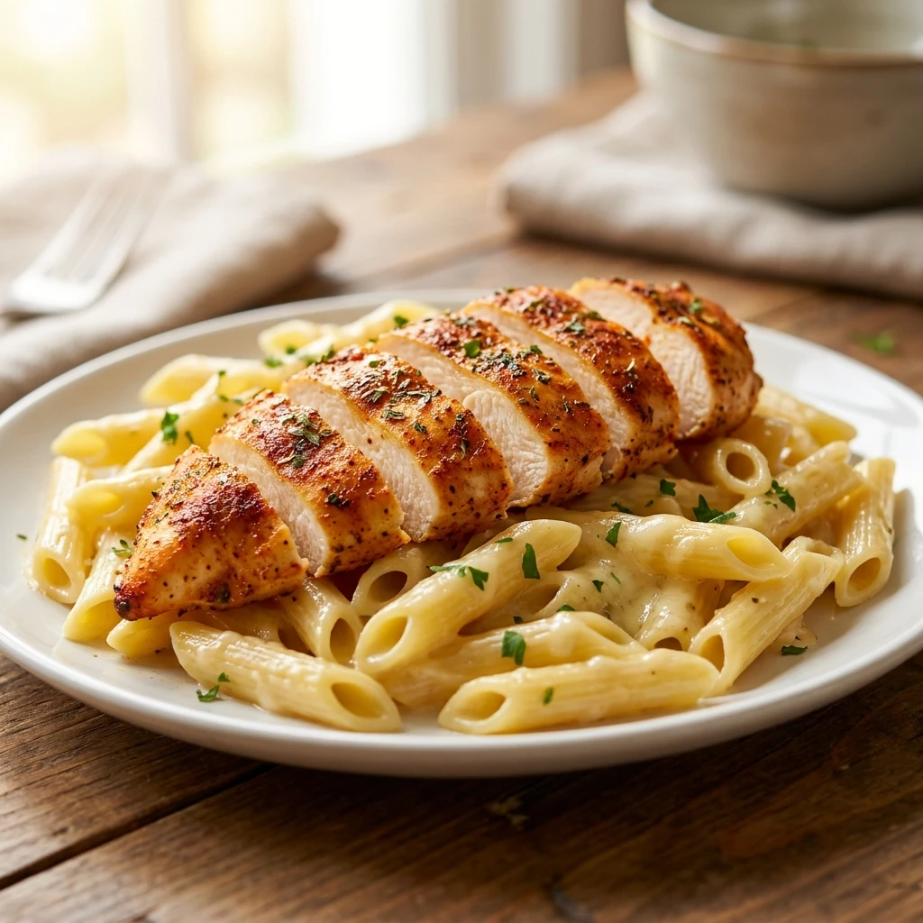 Creamy Crack Chicken Penne Everyone Will Crave - Recipe Image